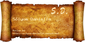 Sólyom Daniella névjegykártya