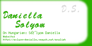 daniella solyom business card